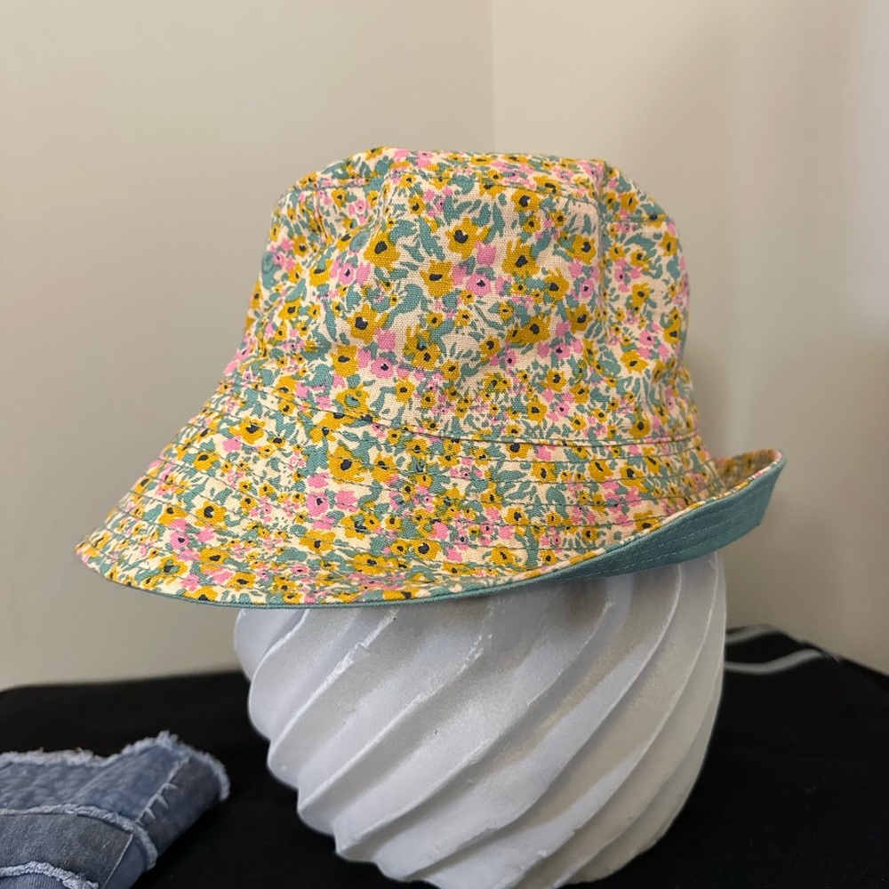 Cat & Jack Floral Bucket Hat - Yellow, Pink, Blue